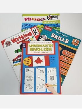 🆓️ W/ $55 Purchase! Kindergarten Prep Workbooks, Set Of 4 🆕️